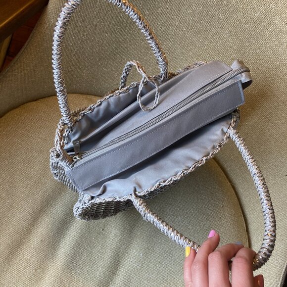 Silver Straw Circle Bag - Picture 9 of 10